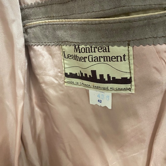 Montreal Leather Garment Jacket, Size 42, Vintage - Picture 3 of 10